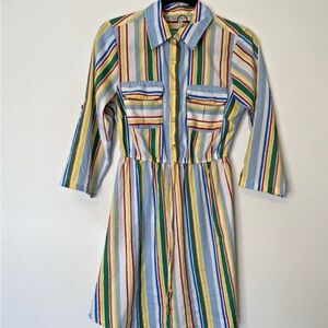 Speed Control Multicolor Striped Dress